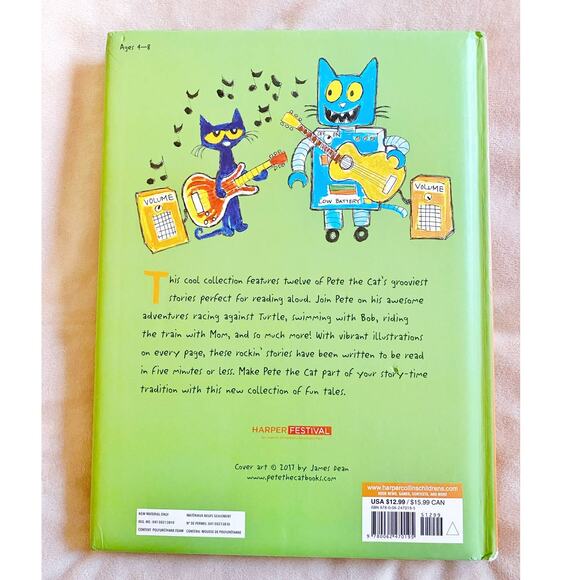 5-MINUTE PETE THE CAT STORIES BY JAMES DEAN HARDCOVER INCLUDES 12 STORIES - Picture 10 of 10
